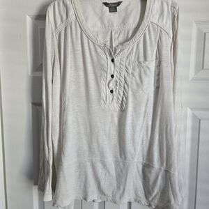 Natural Reflections Off-White Long Sleeve Top